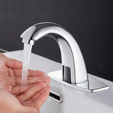Zinc Alloy Automatic Infrared Sensor Kitchen Basin Sink Faucet Smart Touchless Sink...