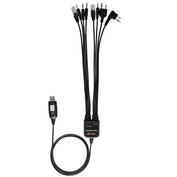 BAOFENG 8 in 1 Universal USB Programming Cable For BAOFENG X3-Plus/BF-S5plus/UV-5R/BF-UV9RPLUS TYT QYT Vehicle Multifunction Walkie Talkie Programming Cable