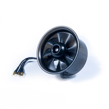 AEORC 64mm 8/12 Blades CW/CCW Ducted Fan EDF Unit With Brushless Motor for Jet Plane RC Airplane Support 3S/4S