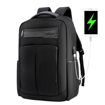 ARCTIC HUNTER B00121C 18 Inch Laptop Backpack USB Charging Laptop Bag Mens Shoulder Bag Business Casual Travel Backpack Korean Style Backpack