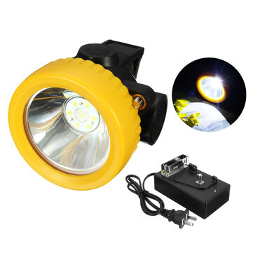 Miners Cordless Bright  Power LED Helmet Light Safety Head Cap Lamp Torch