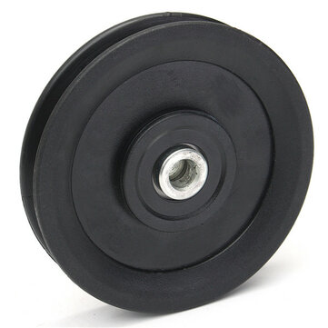 Nylon Gym Pulley Wheel with Double Roller Bearings Steel Bracket and fixings