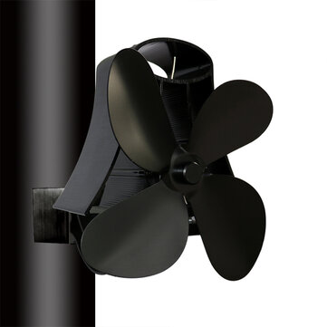 4/5 Blades Fireplace Fan Stove Fan Heated Fan Heat Powered Eco Fan Low Noise