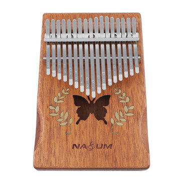 $22.99 for 17 Keys Wood Butterfly Type Kalimbaa Finger Percussion Thumb Piano