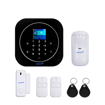 [TUYA Version] Xiaovv 433MHz 2.4 Inch TFT Screen GSM&WIFI DIY Wireless Smart Home Alarm System Kits