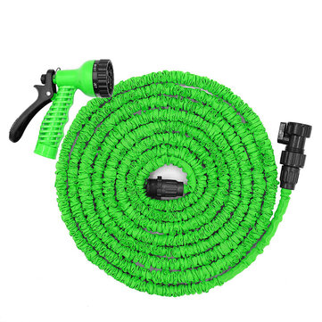 25 200FT US or EU Standard Expandable Magic Flexible Green Garden Water Hose Car Hose Pipe Connectors Plastic Hose Garden Watering Sets w or Water Shower