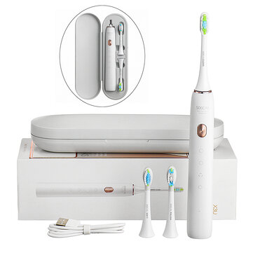 Only $49.99 SOOCAS X3U Sonic Electric Toothbrush Type-C Fast Charging Rechargeable Tooth Brush W/ 3 Kinds Brush Heads and Storage Box