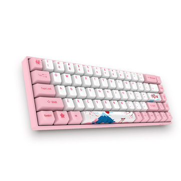 $67.49 for Akko 3068 World Tour - Tokyo 68 Keys bluetooth 3.0 USB the Sublimation Huano Switch PBT Keycaps Mechanical Gaming Keyboard