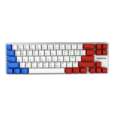 [Gateron Switch] Magicforce Smart2 68 Keys Bluetooth 4.0 Wired Dual Mode PBT Keycap Mechanical Gaming Keyboard for Desktop and Laptop