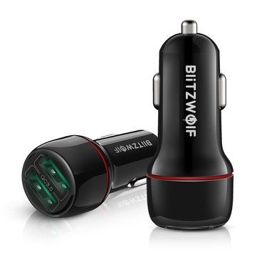 BlitzWolf BW-SD5 18W Dual-Port USB 3.0 Mini Car Charger