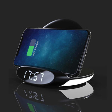 $20.99 for Bakeey 10W Qi LED Alarm Clock Wireless Charging Dock