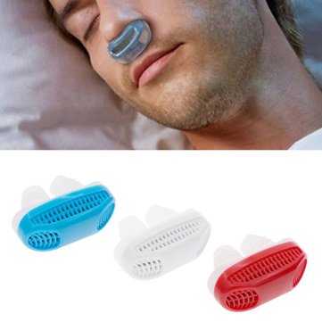Portable Travel Anti Snore Device Ventilation Breathing Nose Silicone Clip