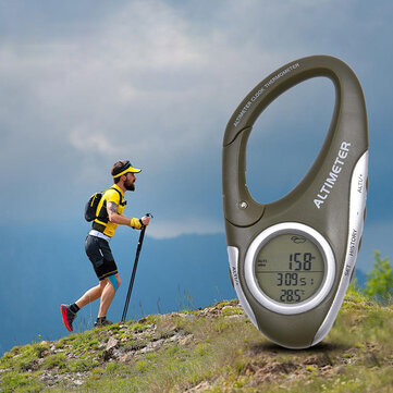 Xmund XD-TK4 Outdoor Camping Climbing Hiking Altimeter Barometer Height Measuring Instrument Multi-function Carabiner