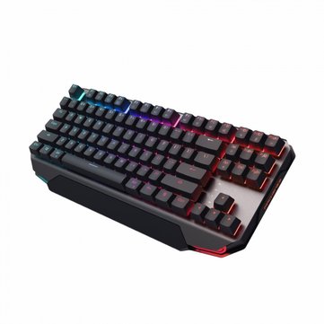 Machenike K7 Wired/Wireless bluetooth Dual Modes 87 Keys Mechanical Gaming Keyboard with Blue/Black Switch RGB Back Light for Windows/Android/iOS/Mac OS