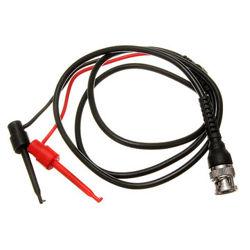 BOSAIYA QAZ1 2pcs BNC Male Plug Q9 to Double Hook Clip Test Probe Cable Leads TL0308 