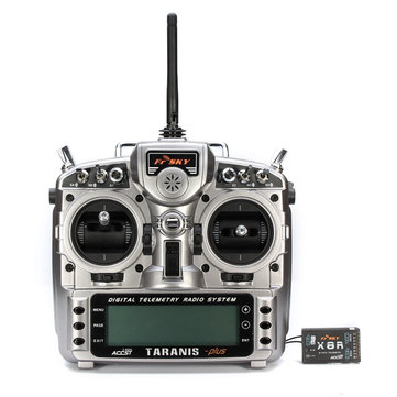 Original FrSky 2.4G ACCST Taranis X9D Plus Transmitter With X8R Receiver for RC Drone FPV Racing